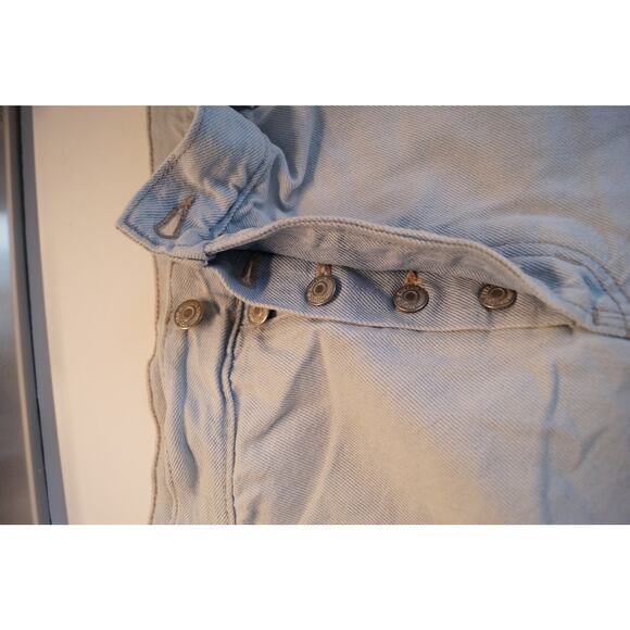 Old Navy High-Rise Slouchy‎ Straight Jean Shorts Distressed Light Wash Size 20 - Picture 10 of 13